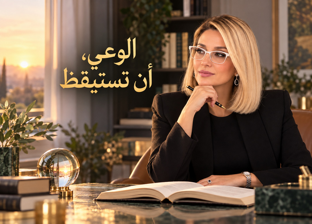 ثريا الصلح في مشهد تأملي بعنوان الوعي، أن تستيقظ