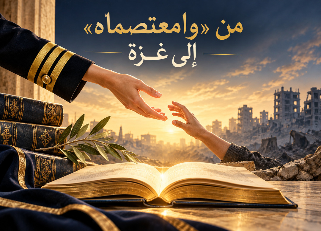 من «وامعتصماه» إلى غزة — رسم رمزي للتعاطف ومدّ يد العون